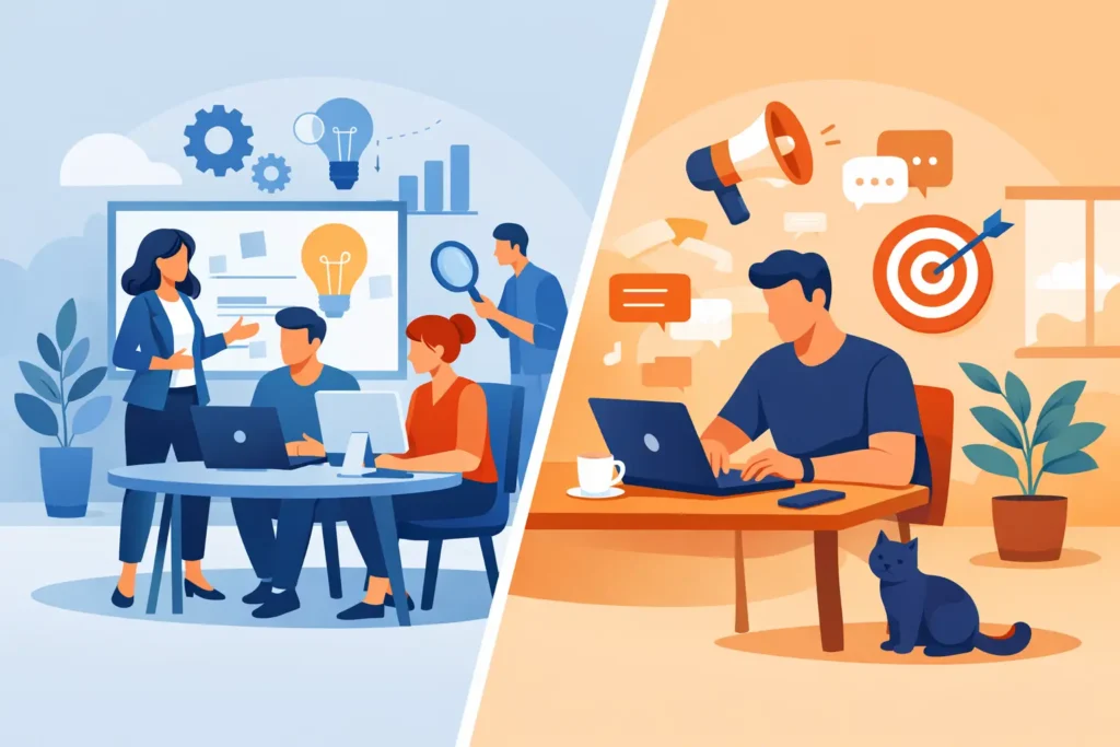 Agencja kreatywna czy freelancer marketingowy?