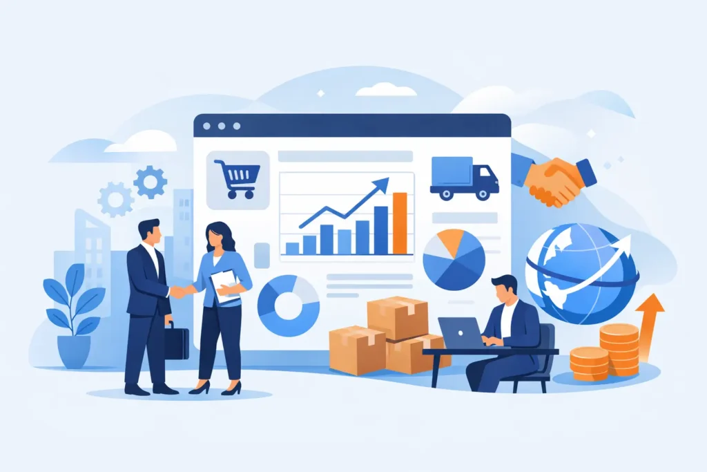 Strona internetowa dla firmy B2B, która sprzedaje