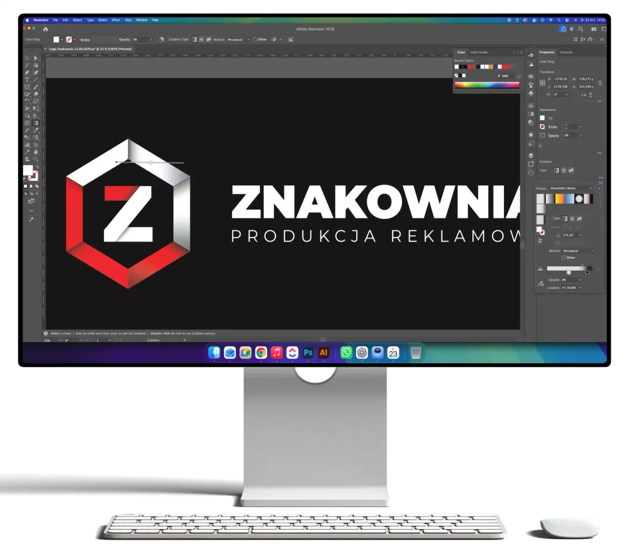 Znakownia – projekt logo w Adobe Illustrator