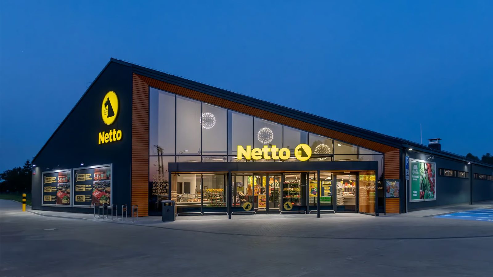 Netto – fotografia architektury sklepu